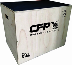 Imagem do Jump box / Caixote Crossfit 30" 75x60x50 3x1 personalizada com a sua logo