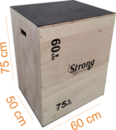 Jump box / Caixote Crossfit 30" 75x60x50 3x1 - comprar online