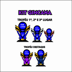 KIT 01 DE TROFÉUS GINCANA ESCOLAR