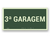 Placa 3ª Garagem Fotoluminescente S17-G3