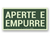 Placa Aperte e Empurre Fotoluminescente S28