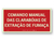 Placa Comando Manual das Clarabóias de Extração de Fumaça Fotoluminescente MA14