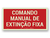 Placa Comando Manual de Extinção Fixa Fotoluminescente MA11