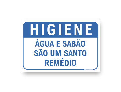 Placa de higiene jogue o lixo no lixo dê a descarga lave bem as mãos - Trik