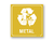 Placa Lixo Reciclável Metal