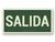 Placa Salida Espanhol Fotoluminescente S12-E