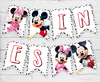 Banderín Gráfico Mickey y Minnie