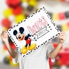 Cartel Bienvenida Mickey y Minnie