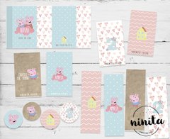 Kit imprimible Candy Peppa Pig