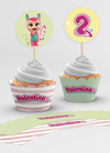 Wrappers + Toppers para Cupcakes