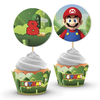 Wrappers + Toppers para Cupcakes Mario Bross