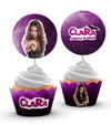 Wrappers + Toppers para Cupcakes Chica vampiro
