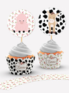 Wrappers + Toppers para Cupcakes Granja