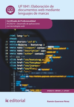 Elaboración de documentos web mediante lenguajes de marcas. IFCD0210 - Desarrollo de aplicaciones co
