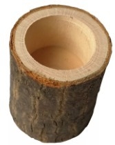 PORTAVELAS DE MADERA NATURAL - comprar online