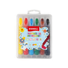 Crayones Acuarelables De Madera Carioca Gruesos Baby X6