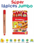 Super Lapices Jumbo x 10 Unidades + 1 Sacapuntas Coleccion: Simball - comprar online