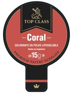 COLORANTE CORAL LIPOSOLUBLE x 15g - TOP CLASS