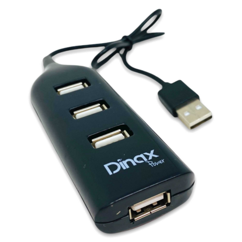 HUB USB DINAX - 4 PUERTOS USB 2.0 - 1MT