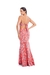 vestido longo camila siqueira laise floral coral