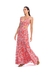 vestido longo camila siqueira laise floral coral