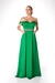 vestido longo de festa camila siqueira cetim verde