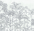 Painel Sketch Tropical Tropical Cinza - comprar online