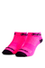 Kit Meias Soquete Feminina Rosa, Preto e Amarelo Neon 3TwoRun - 3 unid - 3tworun