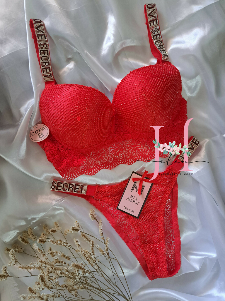 Conj. Love Secret Strass Shine Helen Showroom