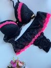 Conjunto Lingerie Gabi - Preto