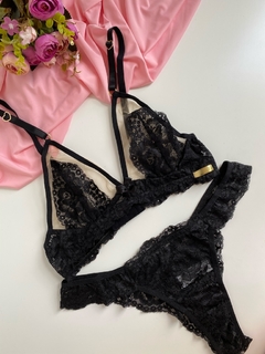 Conjunto Lingerie Vitta - Preto