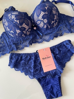 Conjunto Lingerie Celine - Azul