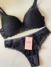 Conjunto Lingerie Bárbara - Preto