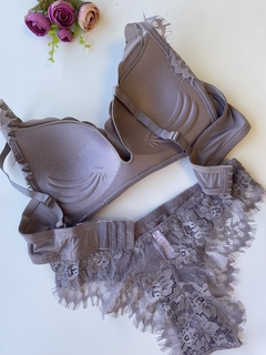 Conjunto Lingerie Cecília - Satin - Abelexiano Boutique