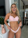 Conjunto Lingerie Camila - Rosa Bebê