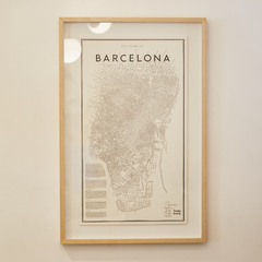 Cuadro Mapa Barcelona (CM4)