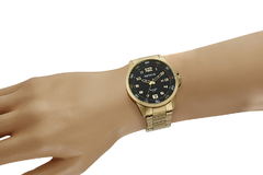 Relógio Seculus Masculino Dourado 44011GPSVDA3 - comprar online
