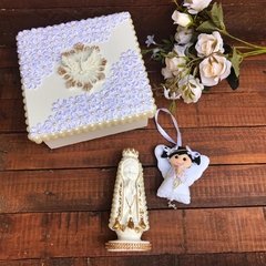 Caixa Afilhada com Nossa Senhora de Fátima - Mãe de Primeira Store