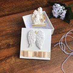 Caixa Anúncio de Gravidez com Sagrada Família