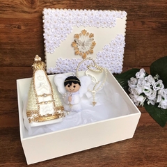 Caixa Convite Padrinhos Batismo - Mãe de Primeira Store