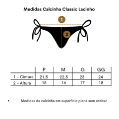 Calcinha Classic Lacinho Listrada