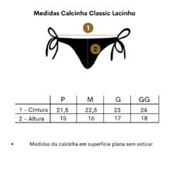 Calcinha Classic Lacinho Bordô - loja online
