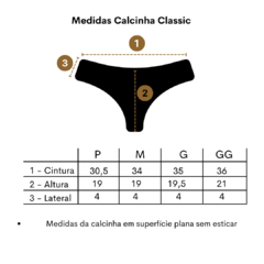 Calcinha Classic Verde militar - Coconut Made