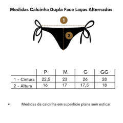 Calcinha Dupla face Laços alternados Vermelho/Preto - loja online
