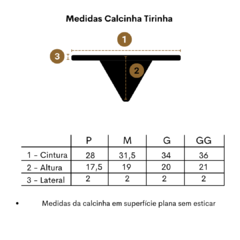 Calcinha Tirinha Preta - loja online