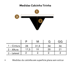 Calcinha Tirinha Turquesa - loja online