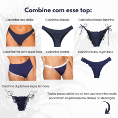 Top Cortininha Azul Marinho na internet