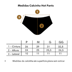 Calcinha Hot Pant dupla face Rosa/Turquesa - loja online