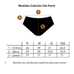 Calcinha Hot Pant dupla face Violeta/Mostarda - Coconut Made