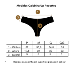 Biquíni Calcinha Up Recortes sustentável com empina bumbum - Vermelha/Off/Preto - comprar online